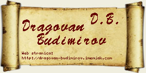 Dragovan Budimirov vizit kartica